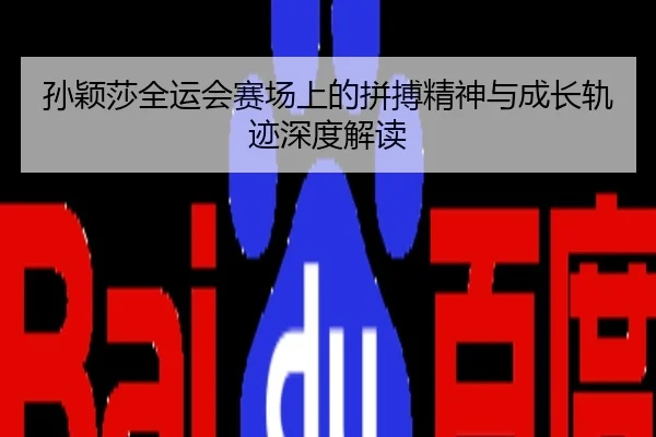 孙颖莎全运会赛场上的拼搏精神与成长轨迹深度解读