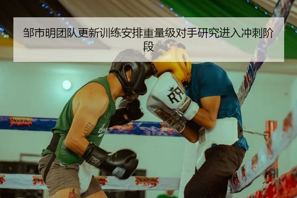 邹市明团队更新训练安排重量级对手研究进入冲刺阶段